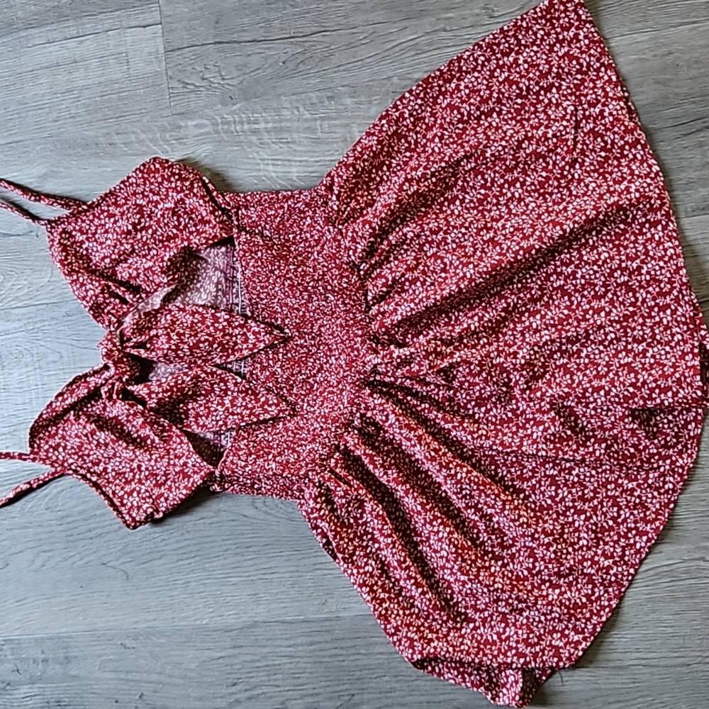Boho Floral Wide Leg Short Romper
